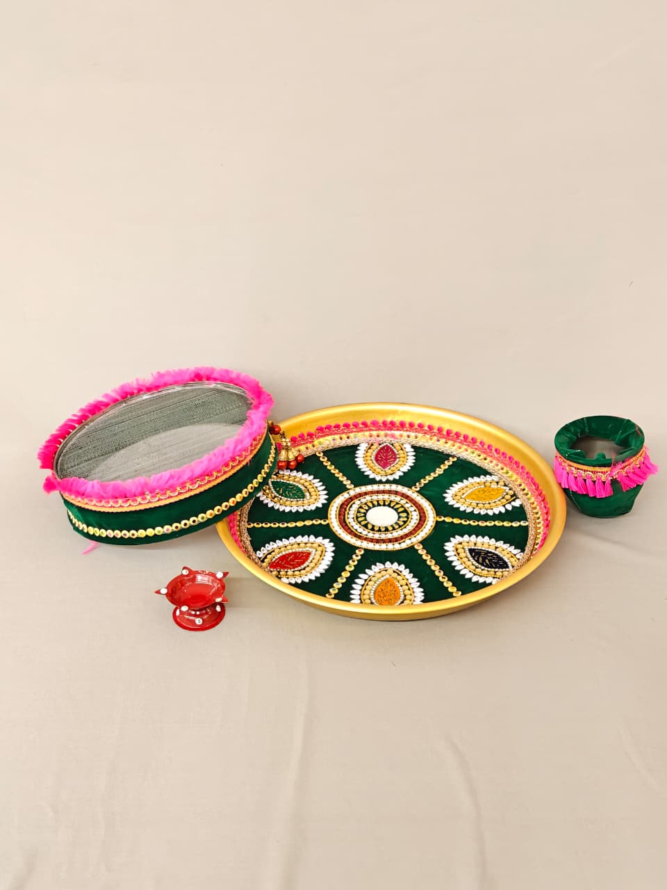 Maheshwari Fancy Store - Karvachauth Pooja Thali Set